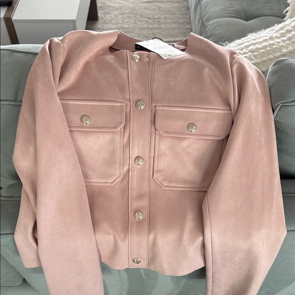 Zara Pink Utility Jacket